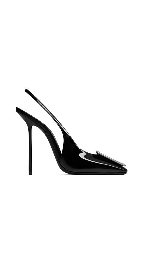 Maxine slingback pumps in patent leather 